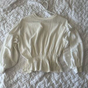 Elegant Cream Women's Top